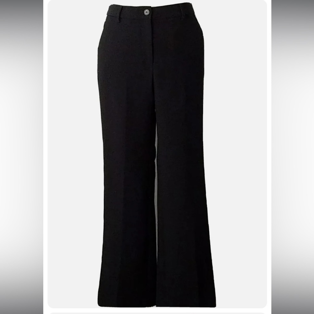 Women's Black Wide-Leg Dress Pants